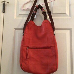The Sak Leather Pumpkin Colored Bag